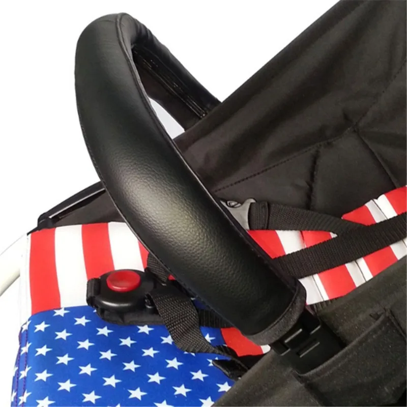

Baby stroller Handle PU Leather Pushchair Armrest Case Protective Cover For babyyoya yoya yoyo Pram Stroller Accessories