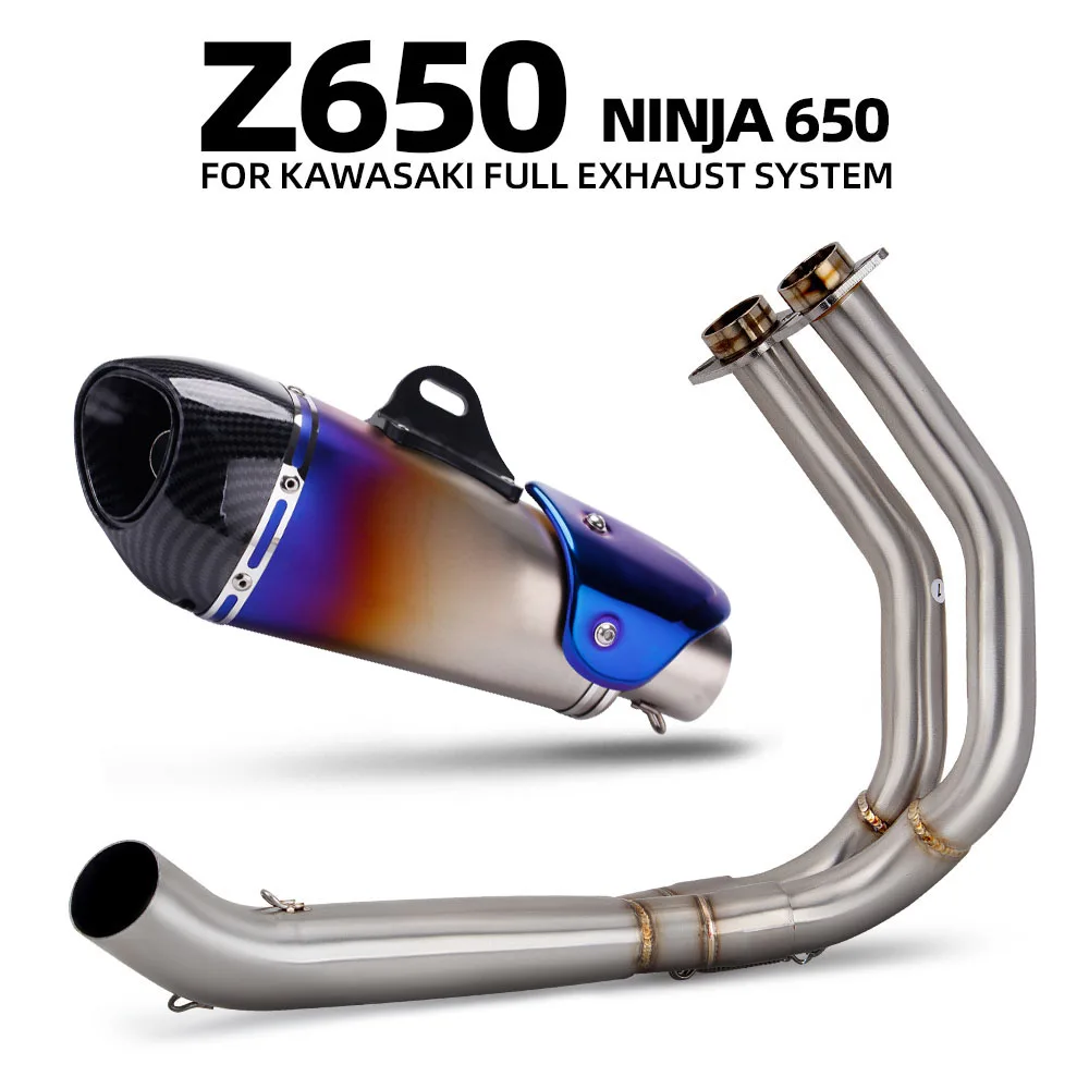 

Ninja650 Exhaust System For Kawasaki Ninja 650 Z650 2017-2023 Motorcycle Exhausts Racing Manifold Alpha Muffler with DB Killer
