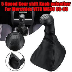 5 Speed Manual Car Gear Shift Knob Shiter Handle With Gaiter Boot Cover #0002670010 Fit For Mercedes Benz VITO W638 1996-2000