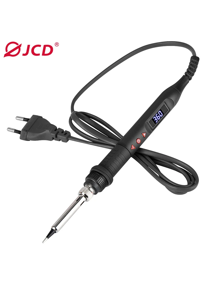 JCD 908U zestaw lutownicy zestaw wyświetlacz LCD 80W regulowana temperatura przenośna lutownica 220V/110V narzędzia do naprawy spawalniczej — zdjęcie 2