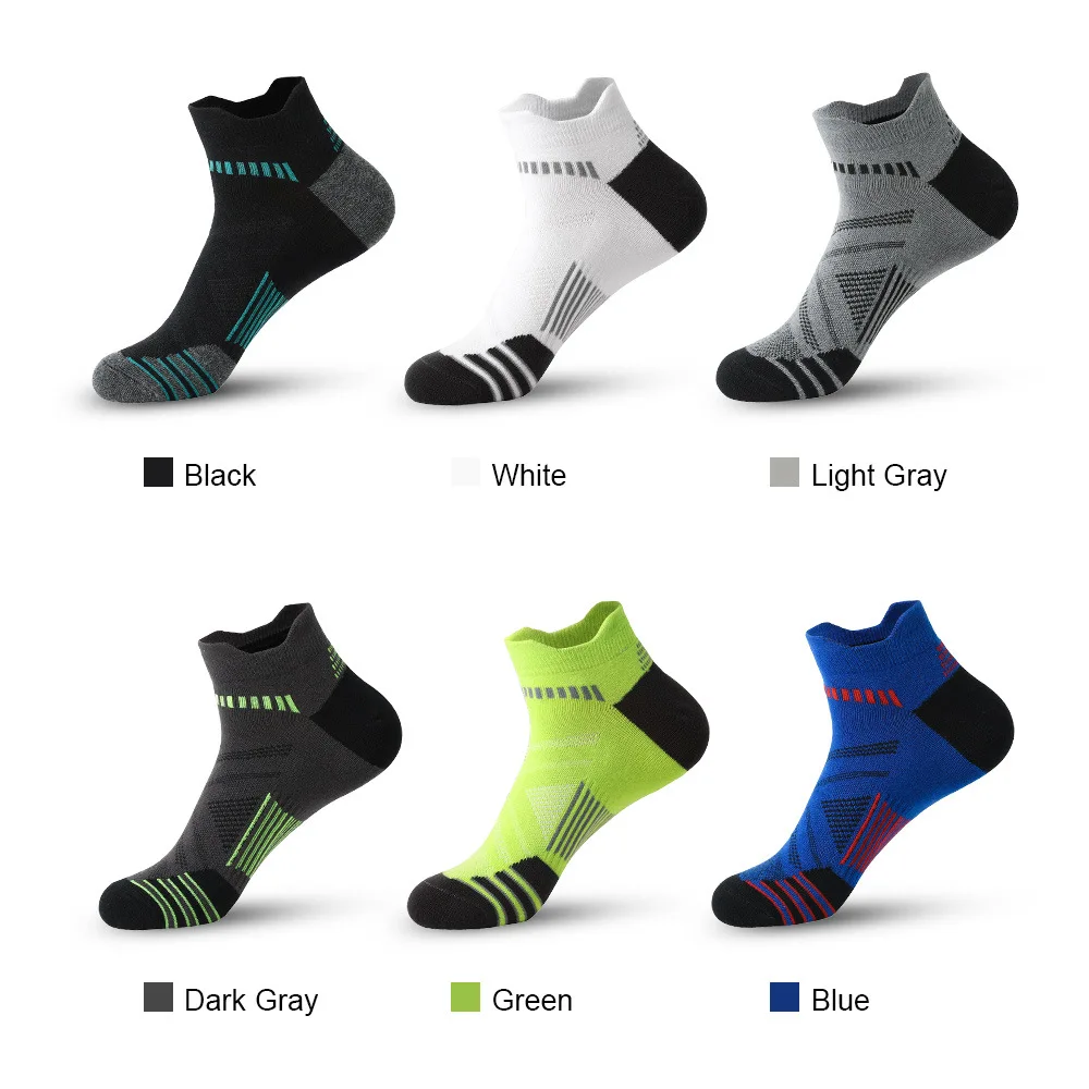 

5 Pairs Mens Socks Sports Casual Sweat Wicking Breathable Simple Comfortable Daily Wear Ankle Socks For Men