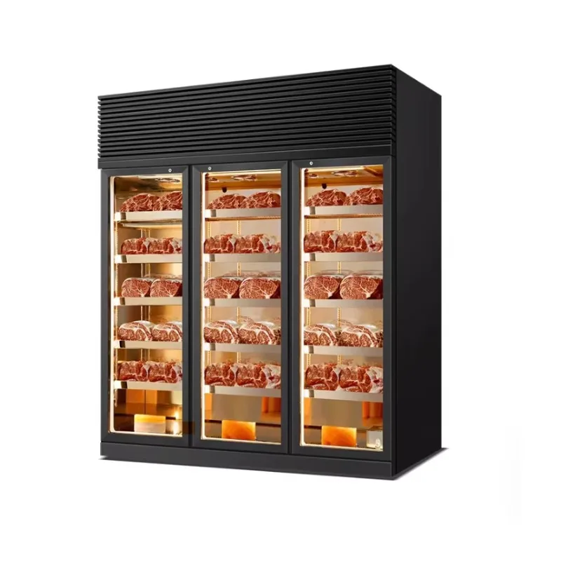 Commercial Beef Aging Meat Preservation Cabinet Dry Wet Cooling Freezing Restaurant Grade Kitchen Refrigeration Equipment Custom