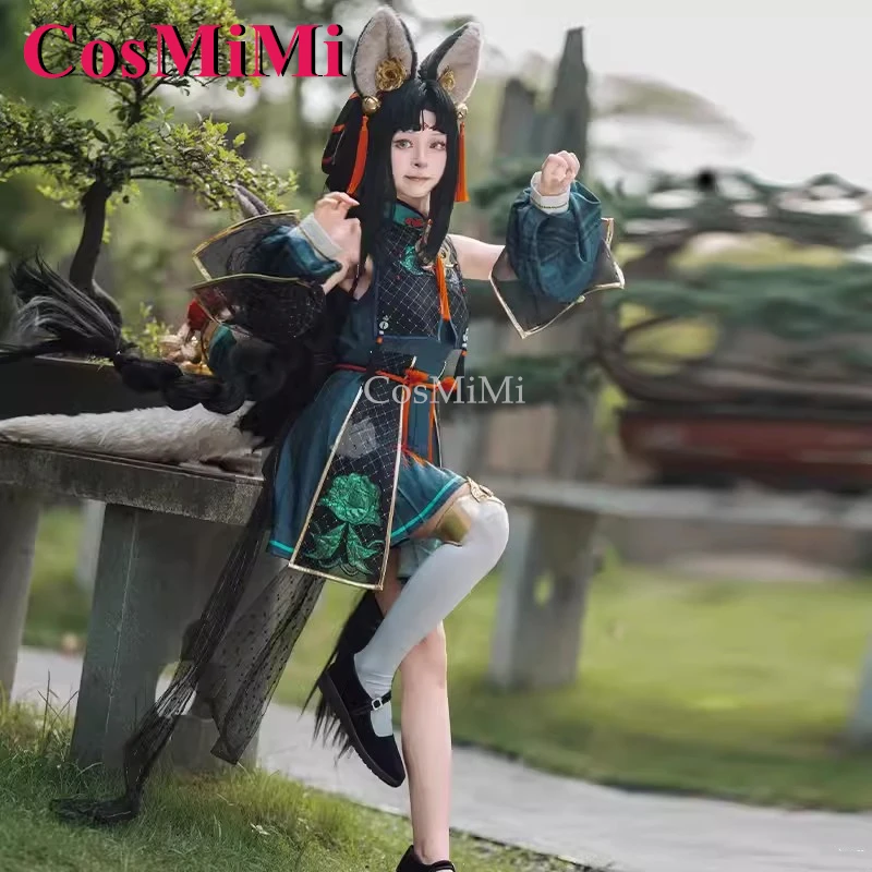 CosMiMi Game Onmyoji Arena Cat Shopkeeper Cosplay Costume Sweet Lovely Uniforms Dress Carnival Party Role Play Clothing S-XL New