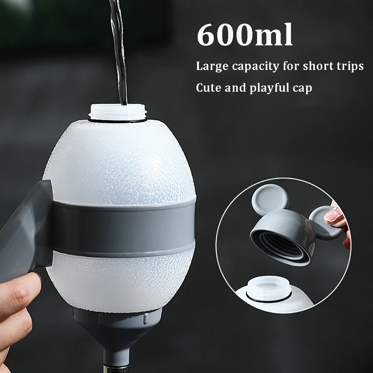 Dog Food Water Feeder Automatic Dispenser for Cat Bulldog 600ml Large Capacity Pet Drinking Bowl Height Adjustable Pet Supplies