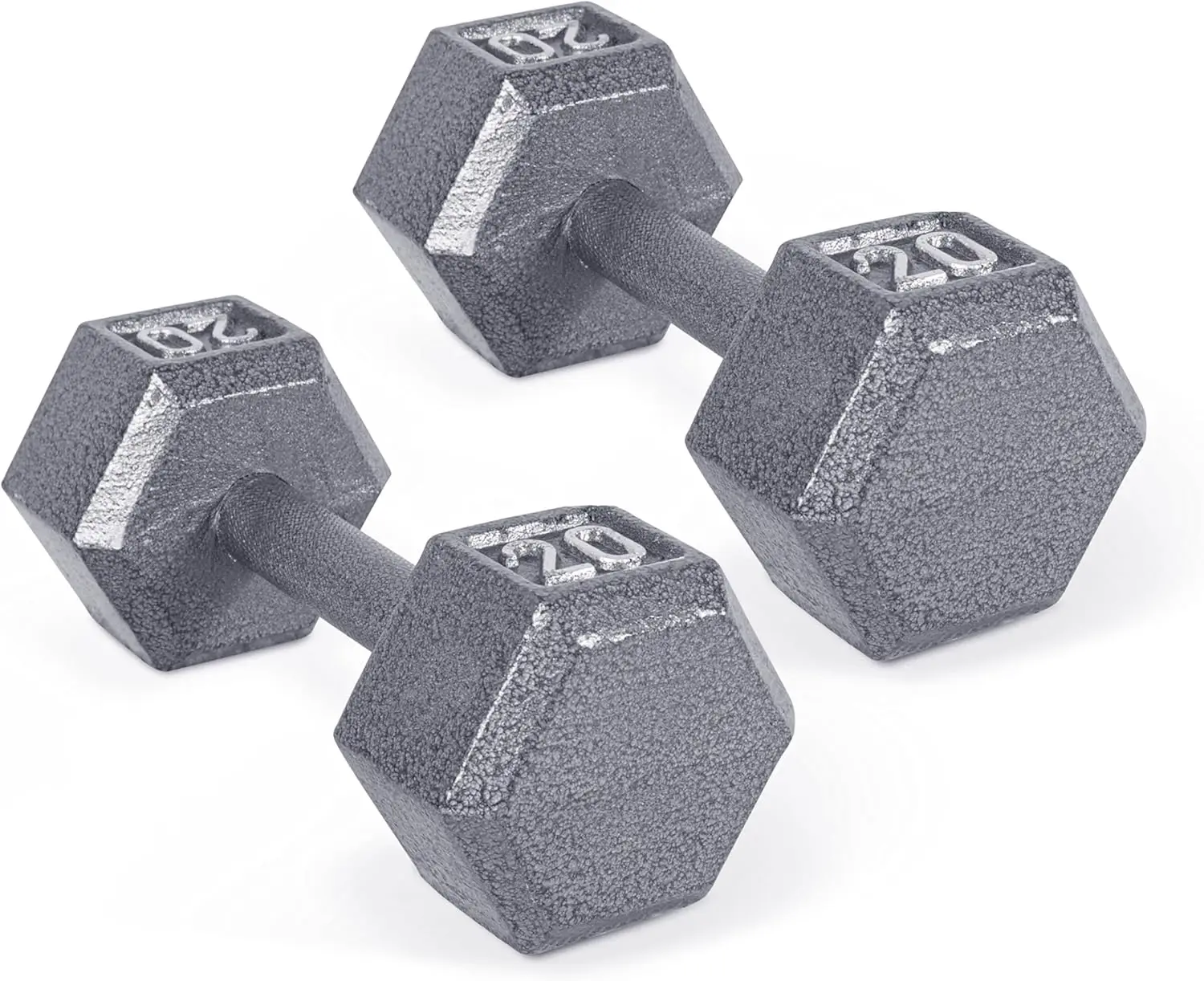 

Cast Iron Hex Dumbbell Set | Multiple Weight Options for Home Gym Strength Training