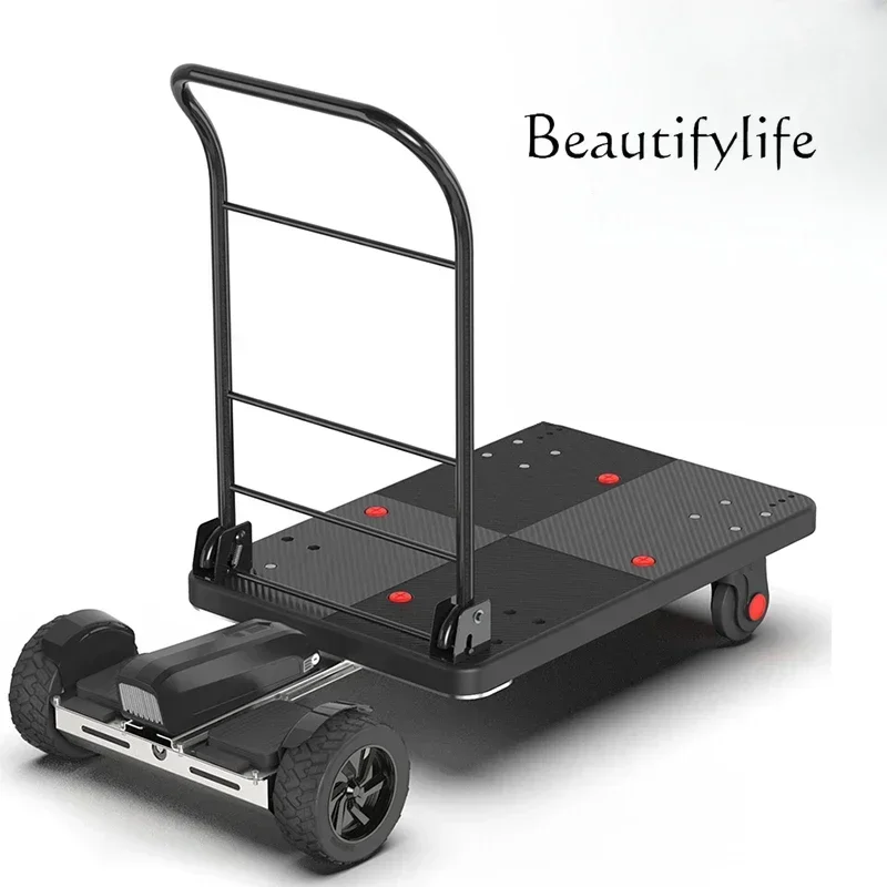 

Electric Car Hand Push Tablet Car Mini Carrying Cargo Warehouse Turnover Portable Folding