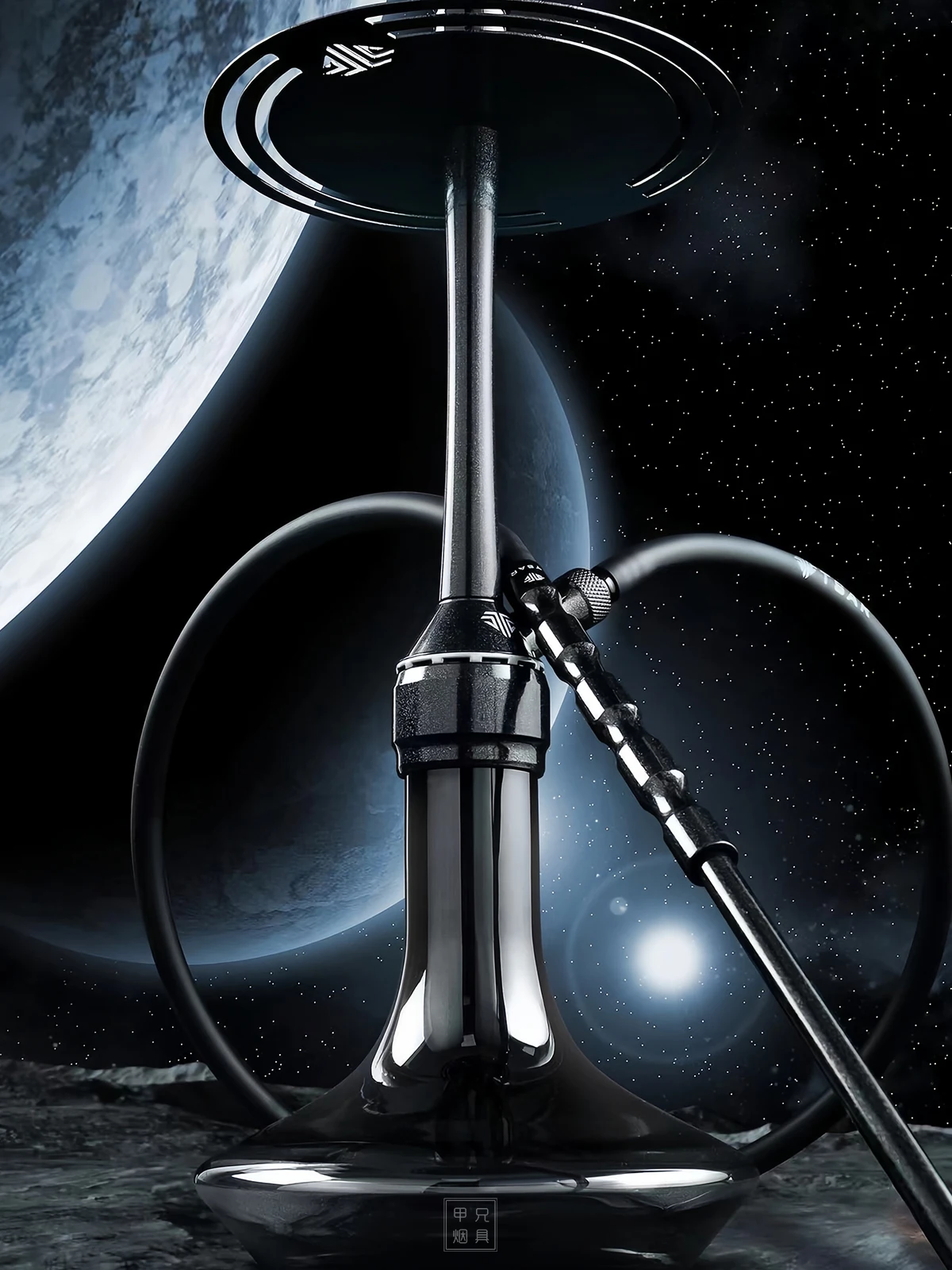 

TSAR Hookah H-One Large Aluminum Shisha Hookah Set with Glass Base