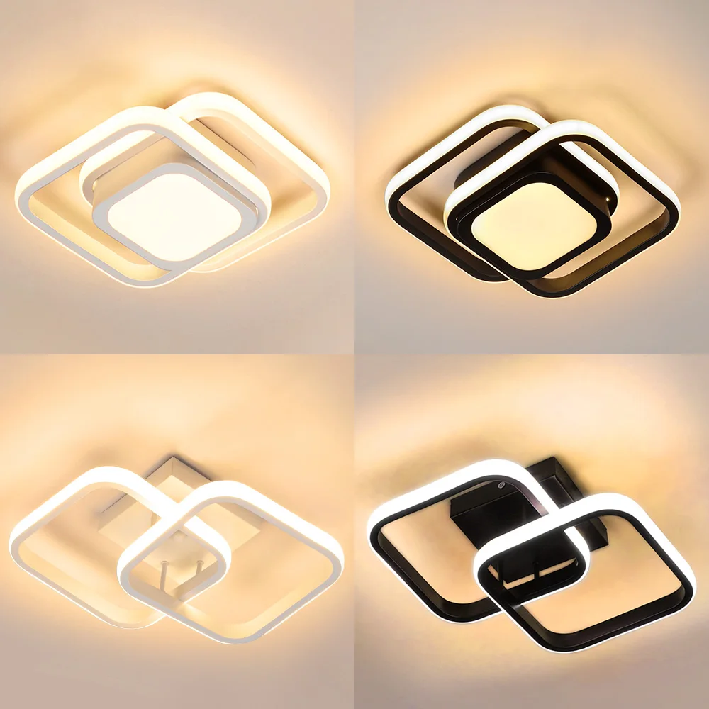 Led Aisle Ceiling Light Modern Lamps Square Shape Surface Living Room Household decorations Balcony Indoor LED Lighting Fixtures