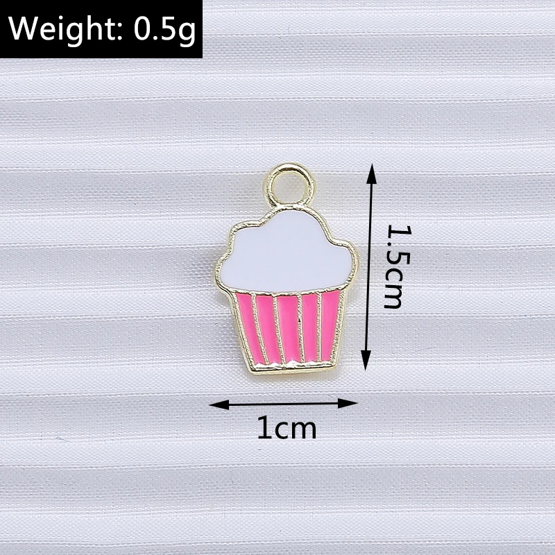 10 Stück Mix süße Sommergetränk Charms Emaille Eis Popsicle Charms Anhänger für Schmuckherstellung DIY Ohrringe Halskette Handwerk Geschenk – Detail 13