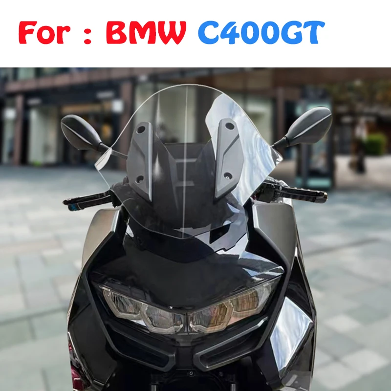 Windscreens For BMW C 400GT C 400 GT C400GT Motorcycle Accessories Windshield Wind Deflectors Visor Viser Gray