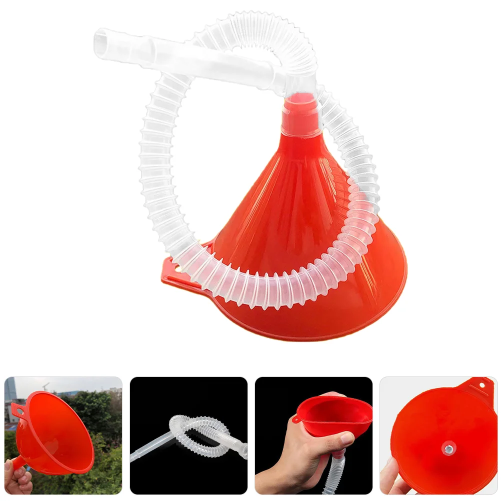 2pcs Engine Oil Funnels Gasoline Funnels Car Fuel Filler Funnel with Flexible kerosene funnel car oil funnel