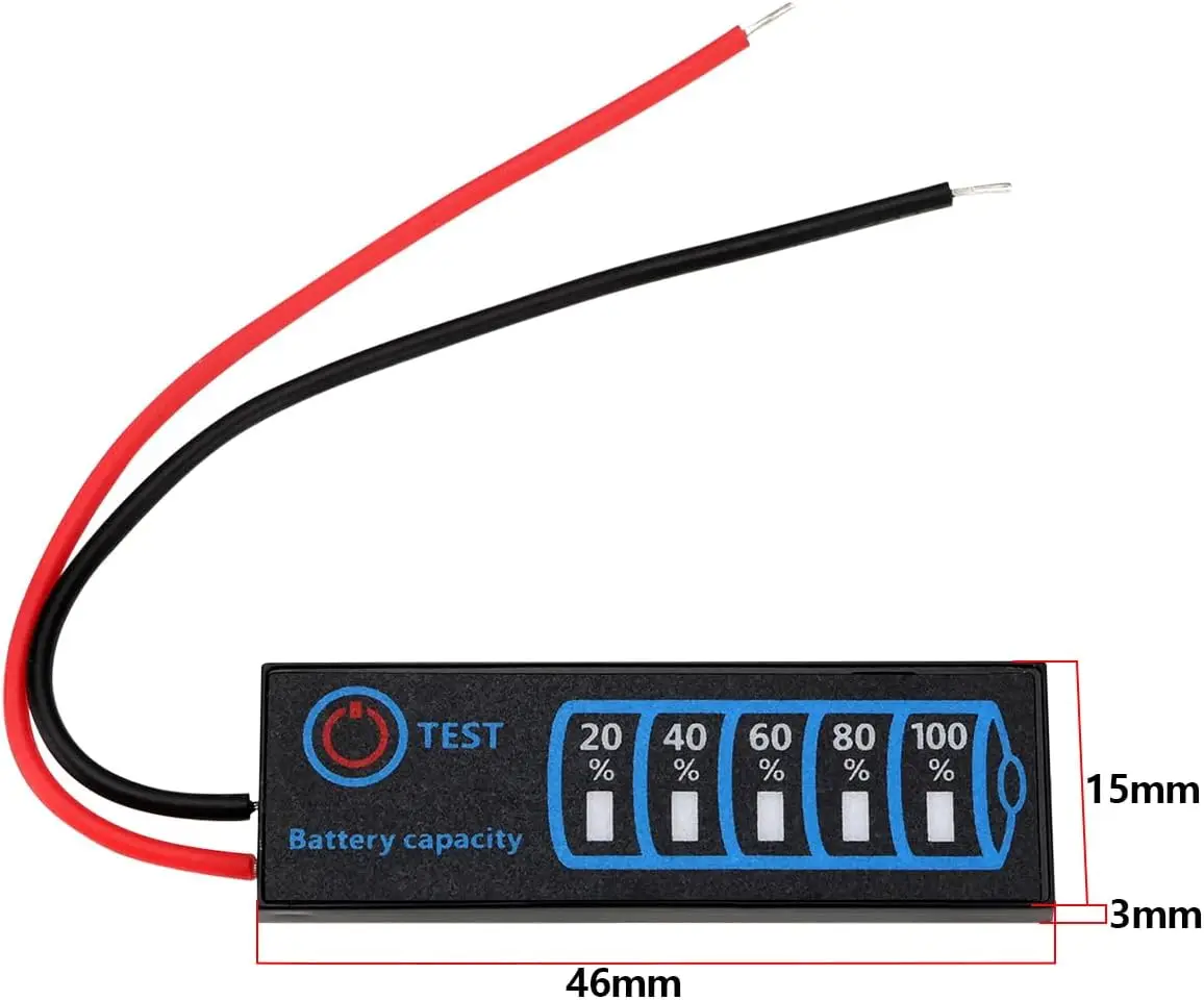 Oike 2S-8S DC5-30V Battery Level Indicator Ternary Li-po Li-ion Phosphate Lead-Acid Battery Capacity Display Tester Board