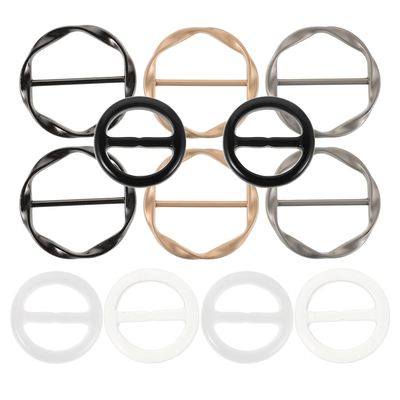 12 قطعة اكسسوارات الملابس وشاح خواتم المشبك الزاوية المعدنية معقود زر مشبك للقمصان فساتين شال سترة التصميم كليب #4