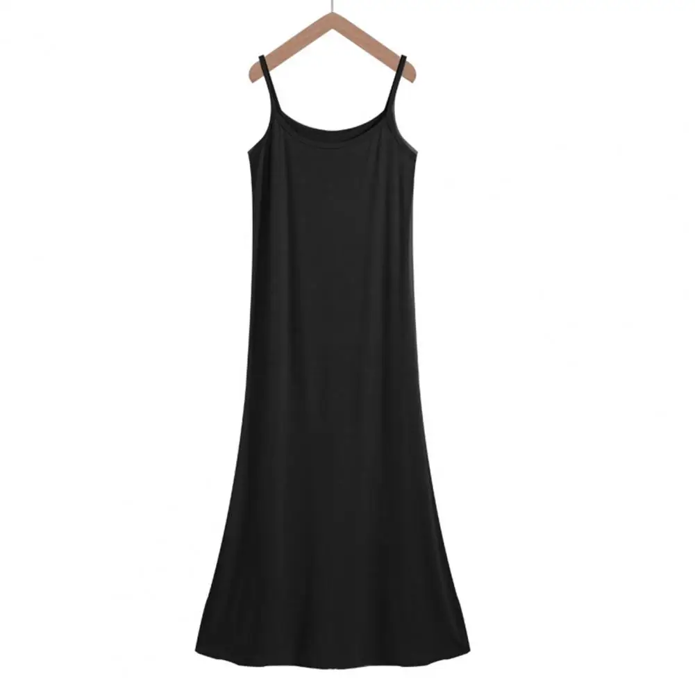 Loose Waist Women Dress Stylish Backless Summer Sundress with Stretch Fabric A-line Silhouette for Wear or Outerwear Solid