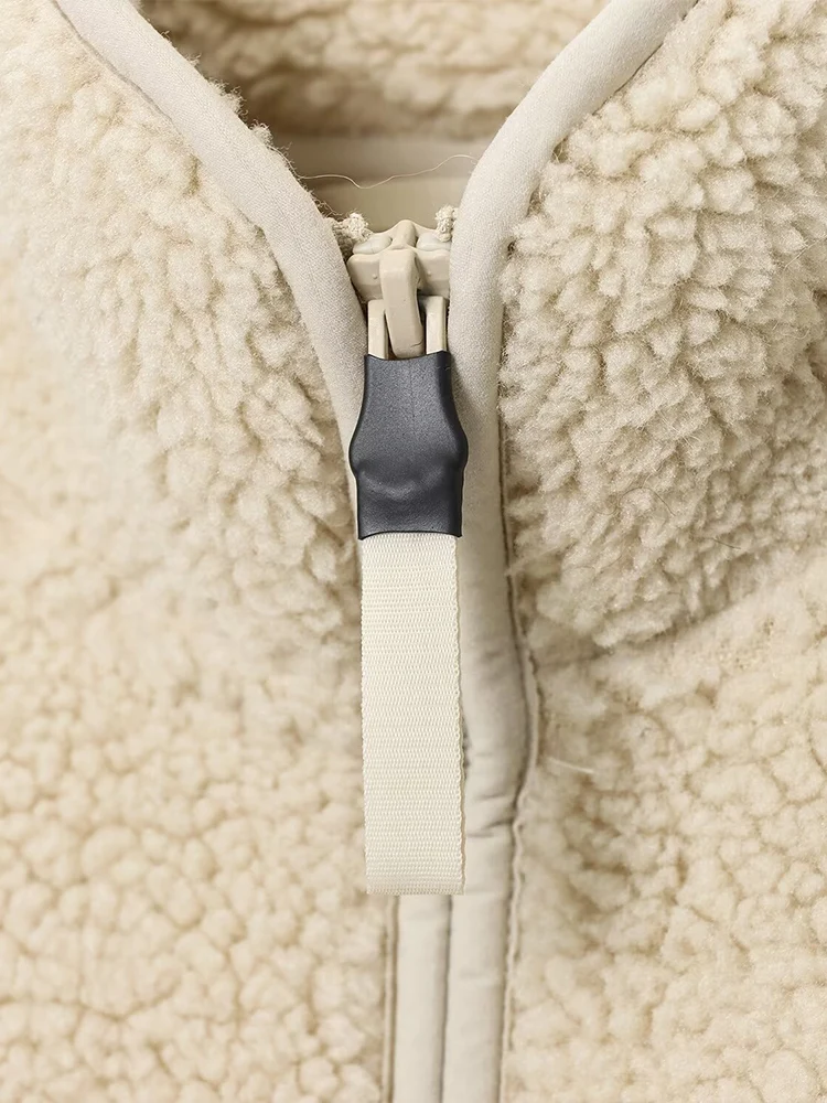 النمط الأوروبي والأمريكي الخريف موضة جديدة المرأة فضفاضة بسيطة مزاجه عادية بسيطة تيدي المخملية سترة رياضية