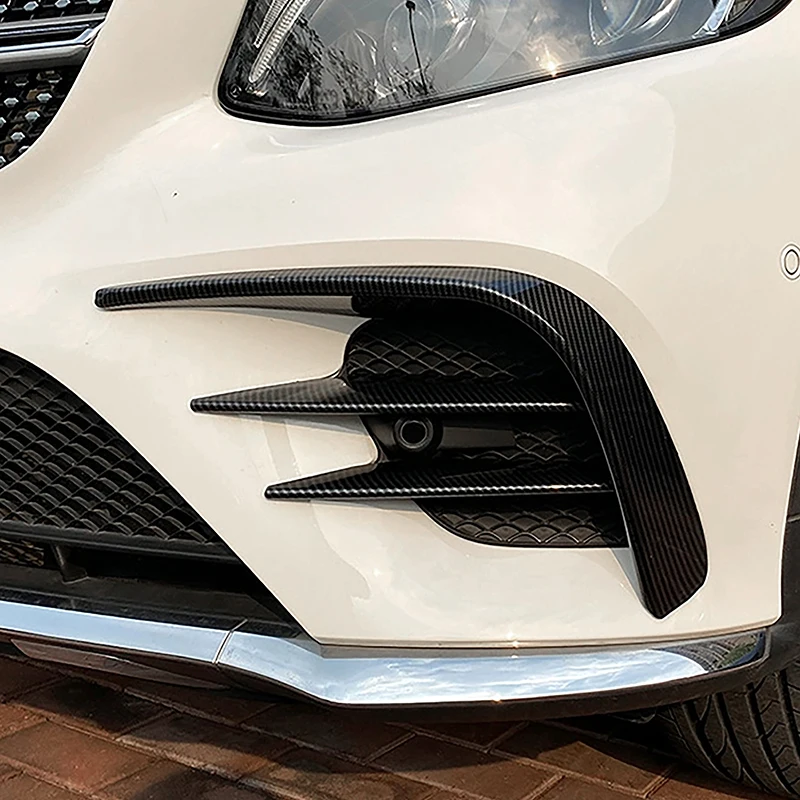 

Car Styling Front Air Knife Sticker Fog Lamp Grille Slats Trim Strips For Mercedes Benz GLC X253 2016-2018 Exterior Accessories