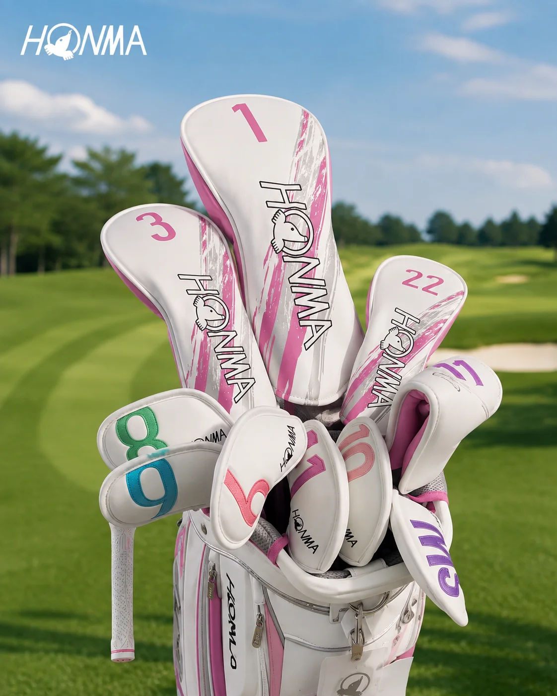 Golf Club Iron Set - Set Penutup Kepala Stik Golf HONMA