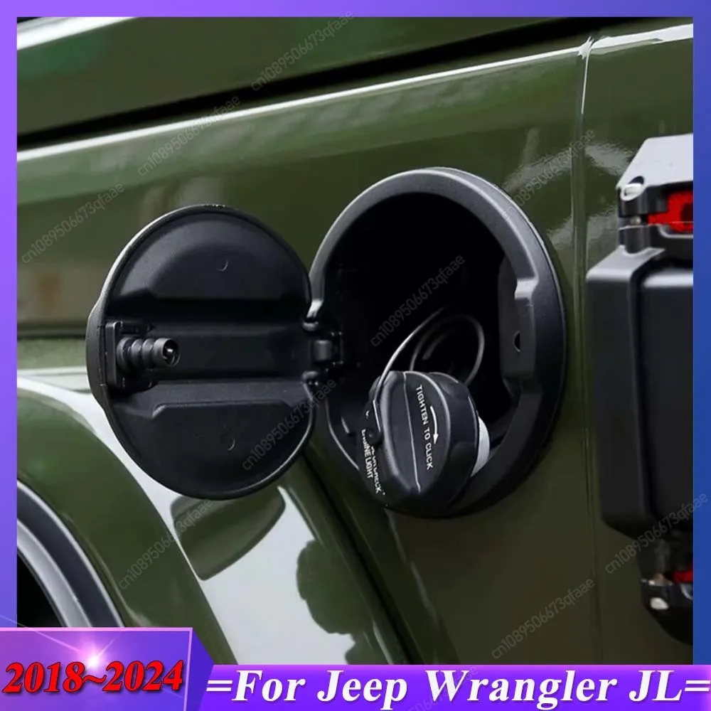 

Car Lock Synchronization Fuel Tank Cover Car Electronically Controlled Remote Fuel Tank Cap Black For Jeep Wrangler JL 2018-2024