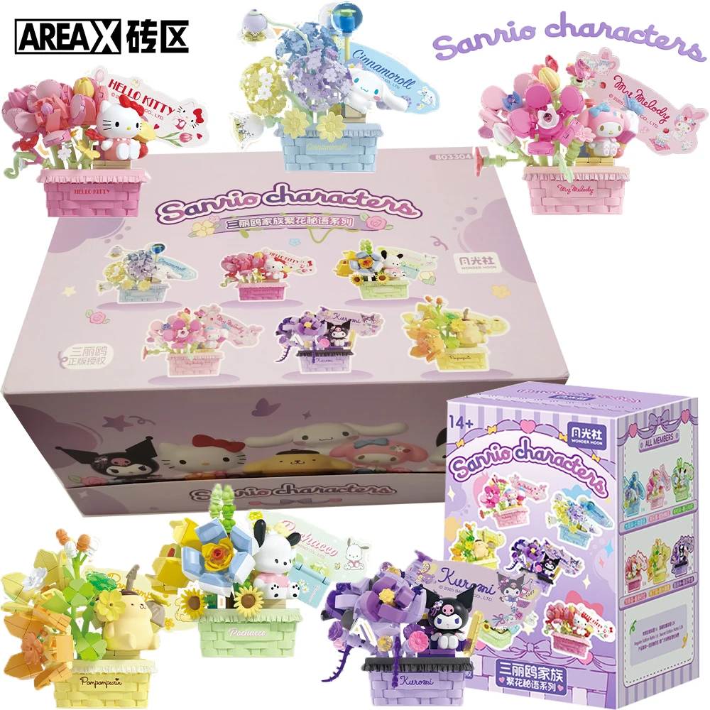 

Genuine AREAX Sanrio Trendy Blind Box Exquisite Details Vivid Poses Delicate Collection Model Decoration Toys Kids Hobbies Gifts