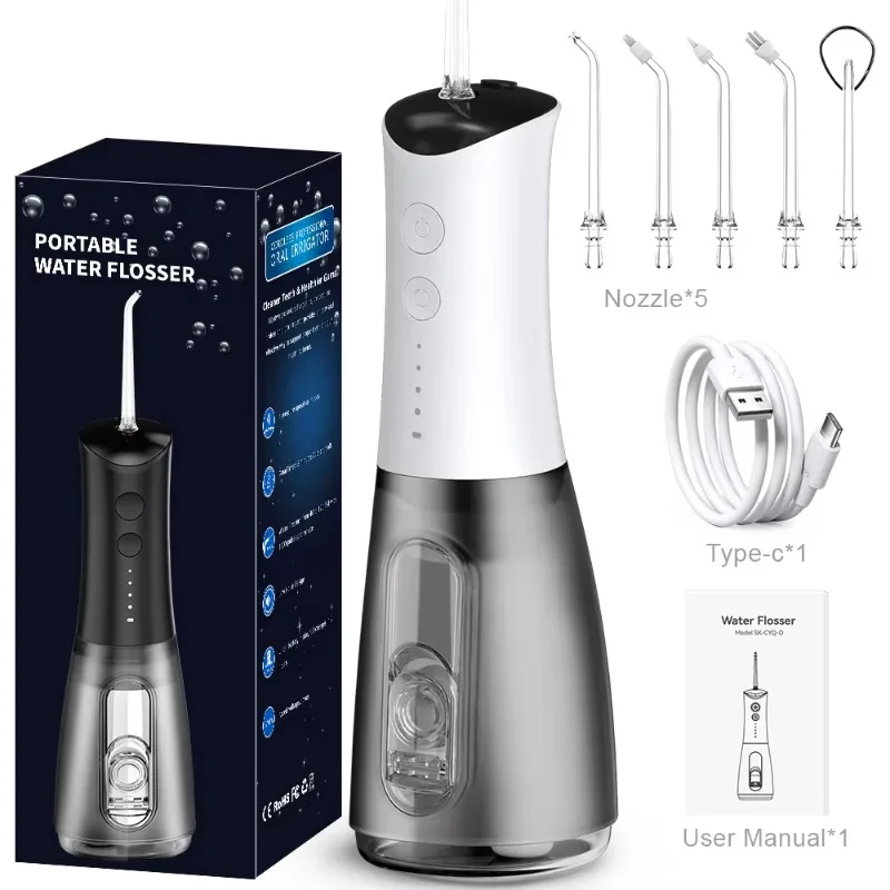 

IPX7 300ml Portable Electric Floss Tooth Cleaning Device Oral Washer Water Floss Device