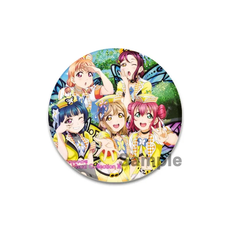 32/44/58mm The Idolm@ster Icon Spilla Rotonda Simpatico Cartone Animato Distintivo Amami Haruka Hoshii Miki Spille per Zaino Accessorio Regalo