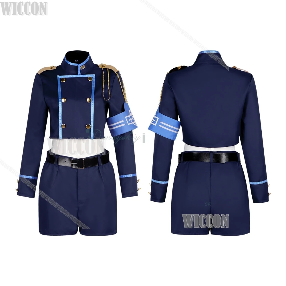 Juego azul archivo Tachibana Hikari Nozomi uniformes escolares Cosplay 2 uds peluca chica conjunto completo Halloween Comic Con traje juego de rol