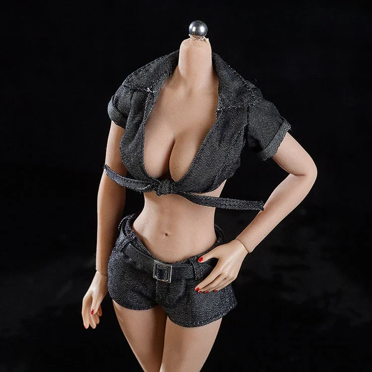 Weibliches Soldat 1/6 Maßstab cooles Anzug hemd mit Hot pants Modell für 12in ph Jiaoul Puppe Action figur Spielzeug