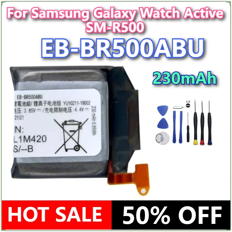 

Brand New EB-BR500ABU 230mAh Watch Battery For Samsung Galaxy Watch Active SM-R500 Batteries+Tools
