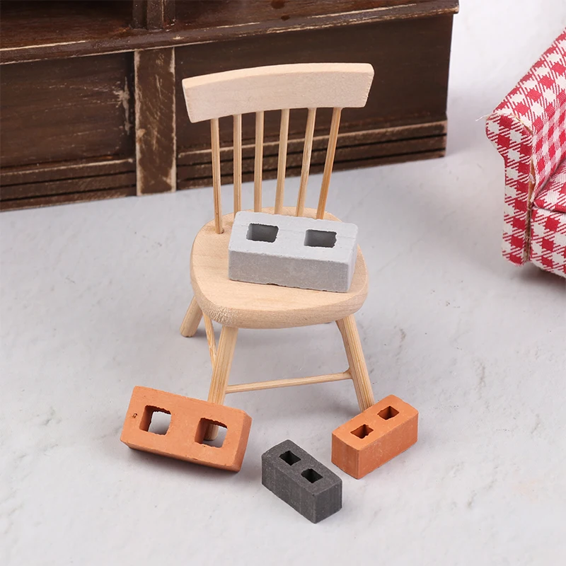 Blocs miniatures pour maison de poupée, 20/50 pièces, modèle 1/12, Micro paysage, Mini briques en béton, jouet, accessoires de Construction de Micro scène