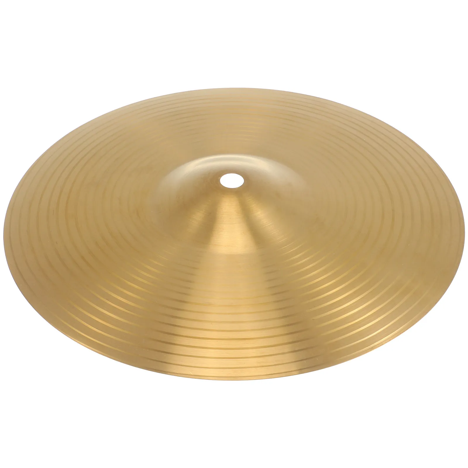 10 Inch Brass Jazz Drum Cymbal High Hardness Crash Ride Hi-Hat Ideal for Beginner Student Professional Percussion view 3