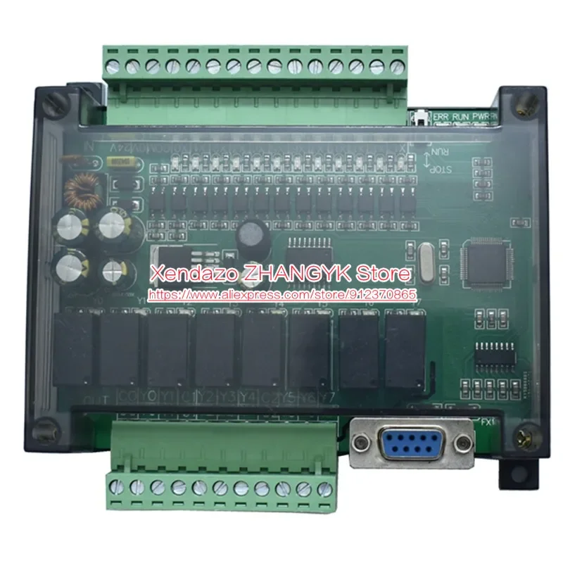 FX1N-20MR FX1N-20MT Compatible PLC Industrial Control Board Smart home Controller Programmable module with housing shell