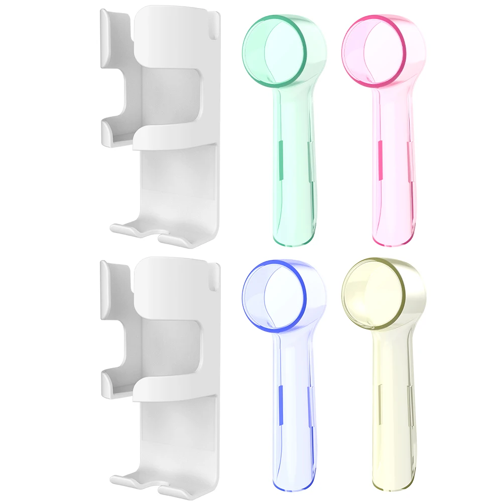 Brush Heads Dustproof Cover and Electric Toothbrush Holder Compatible with Oral B Electric Toothbrushes, for Pro 1000 1500 5000