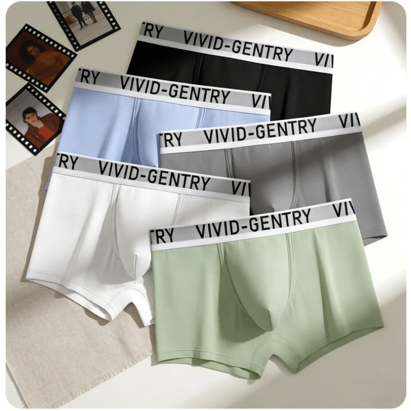 Men's Panties U Convex Pouch Underwear Double-Layer Bamboo Fiber Breathable Boxers Slip Homme Soft Arrow Underpants