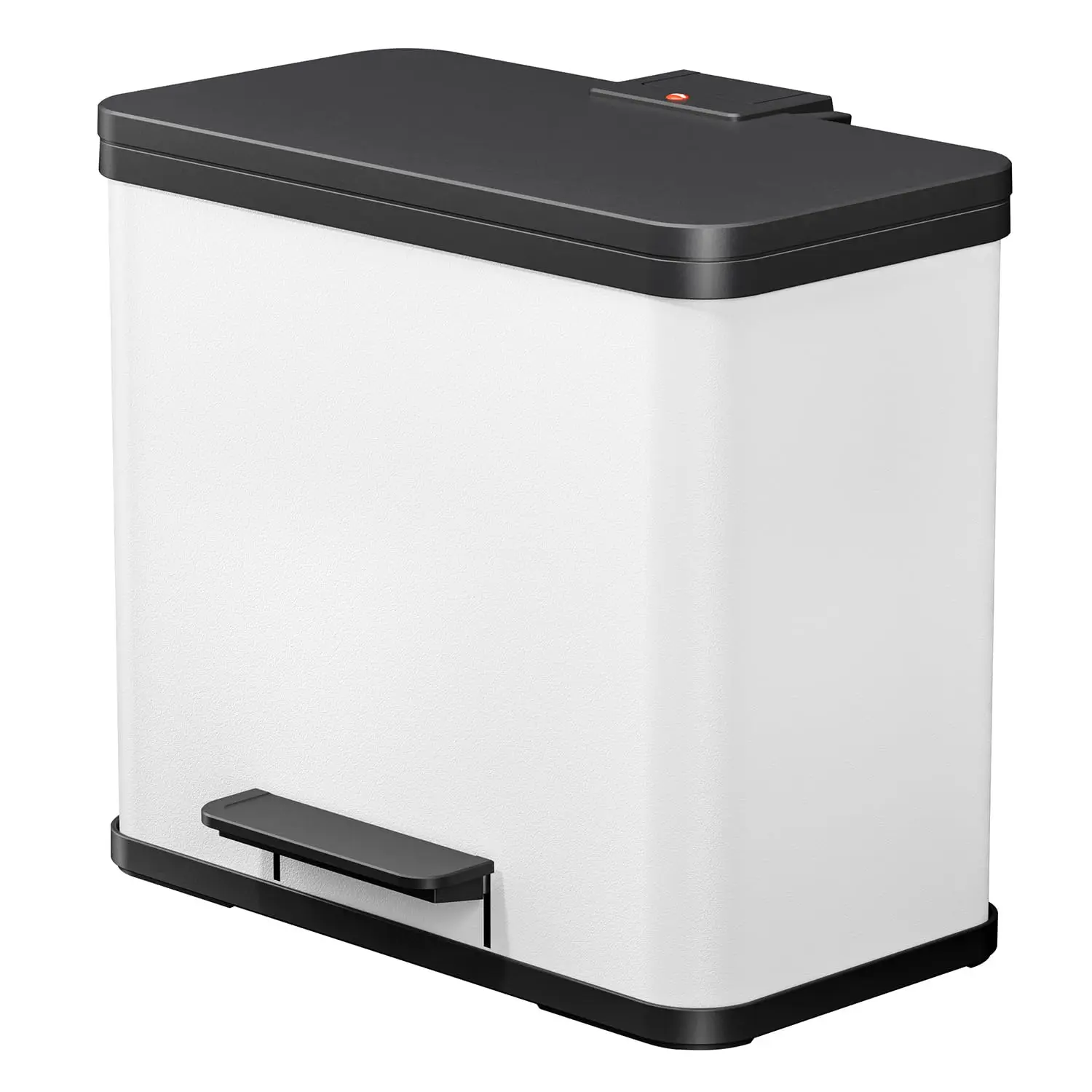 

Мусорное ведро OKO Duo Plus L 0630-200 для кухни с двумя отсеками (4,5 + 2,4 галлона), крышкой с плавным закрыванием, широкой эргономичной педалью, настраиваемое под заказ