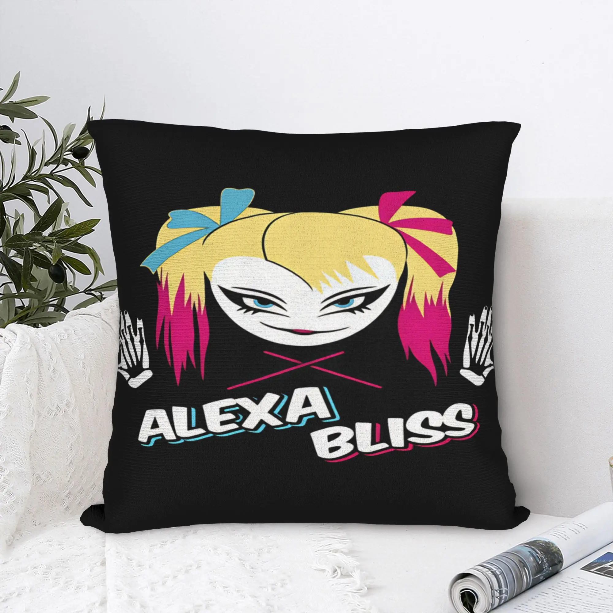 Housse de coussin A-Alexa Bliss, taie d'oreiller fantaisie pour canapé, lit, salon