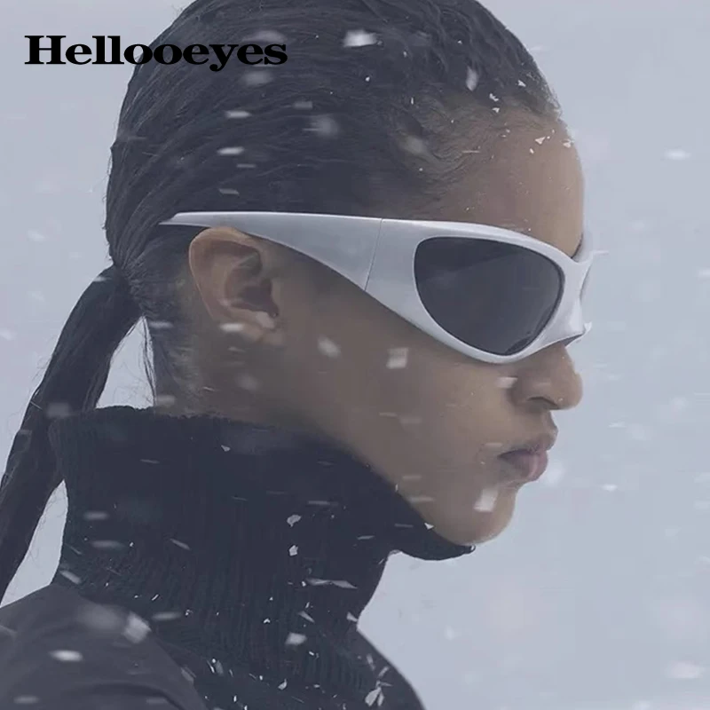 2000'S Unique Punk Sunglasses Women Men Fashion Sport Goggle Sun Glasses Luxury Mirror Shades Eyewear Female Pointed Eyeglasses
