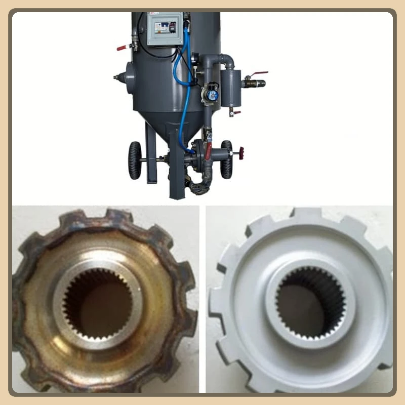 Portable Sandblaster Abrasive Blast Pot Industrial Pneumatic Blasting Machine Metal Bridge Rust Removal Construction Customized