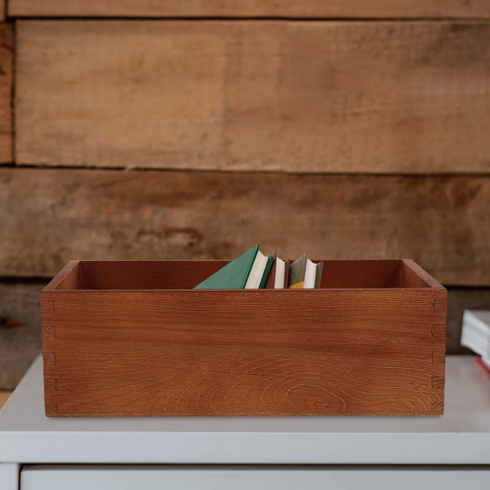 

Storage Crate Box Wooden Organizer for Home Office Use Sundries Storage Container Wood Crates for Display and Daily Organization