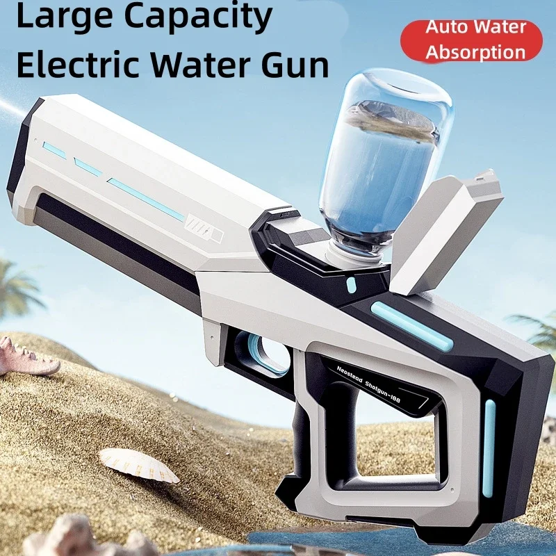 

Children's Electric Water Gun Toy Pulse Water Gun High Pressure Strong Auto Water Suction Outdoor Beach Swimming Pool Game