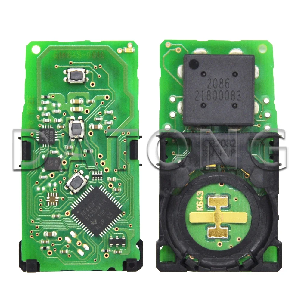 Datong World Car Remote Control Key For Toyota HILUX B3U2K2L BM1ET 312/314MHz 8A Chip RF430 61K643-0010 Original Promixity Card