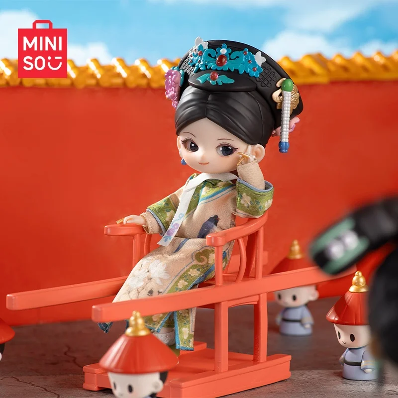 MINISO قصة تشن هوان BJD دمية قابلة للجمع-شخصية متحركة من سلسلة الحريم الإمبراطوري، ديكور قصر Xi Fei وHua Fei، جامعي
