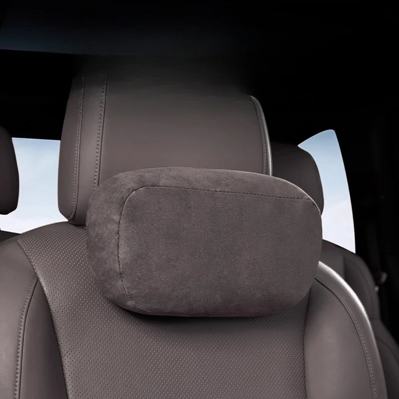 

For Lixiang L6 L7L8 L9 Car Neck Pillow Lumbar Support Suede Neck Rest Cushion Headrest Pad Interior Accessories