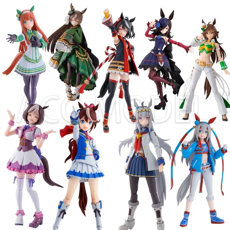 

Bandai SHF Umamusume: Pretty Derby Oguri Cap Kitasan Black Silence Suzuka Special Week Rice Shower Action Figure Toy Model