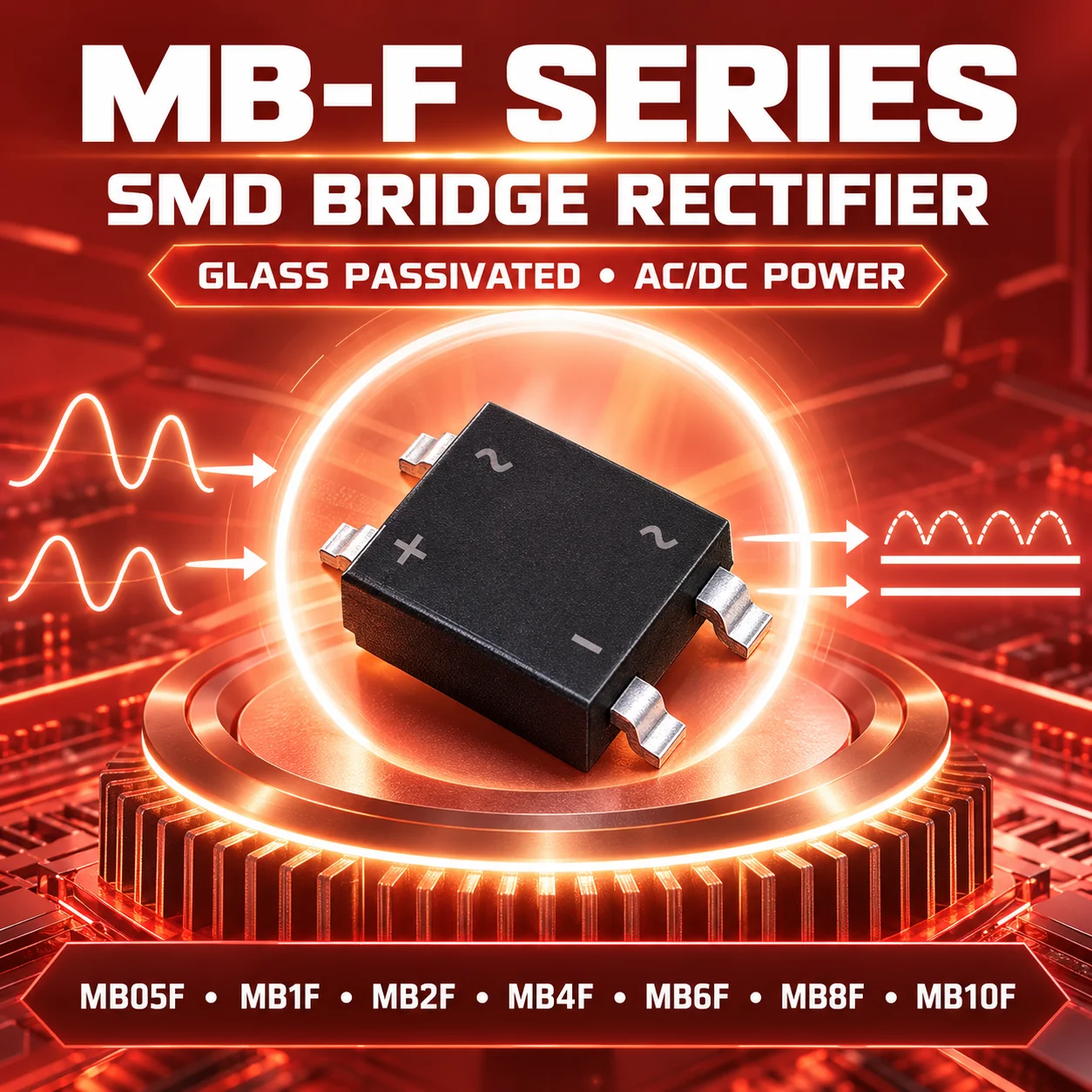 Factory Direct Supply: Brand-New Genuine MB05F MB1F MB2F MB4F MB6F MB8F MB10F Electronic Component