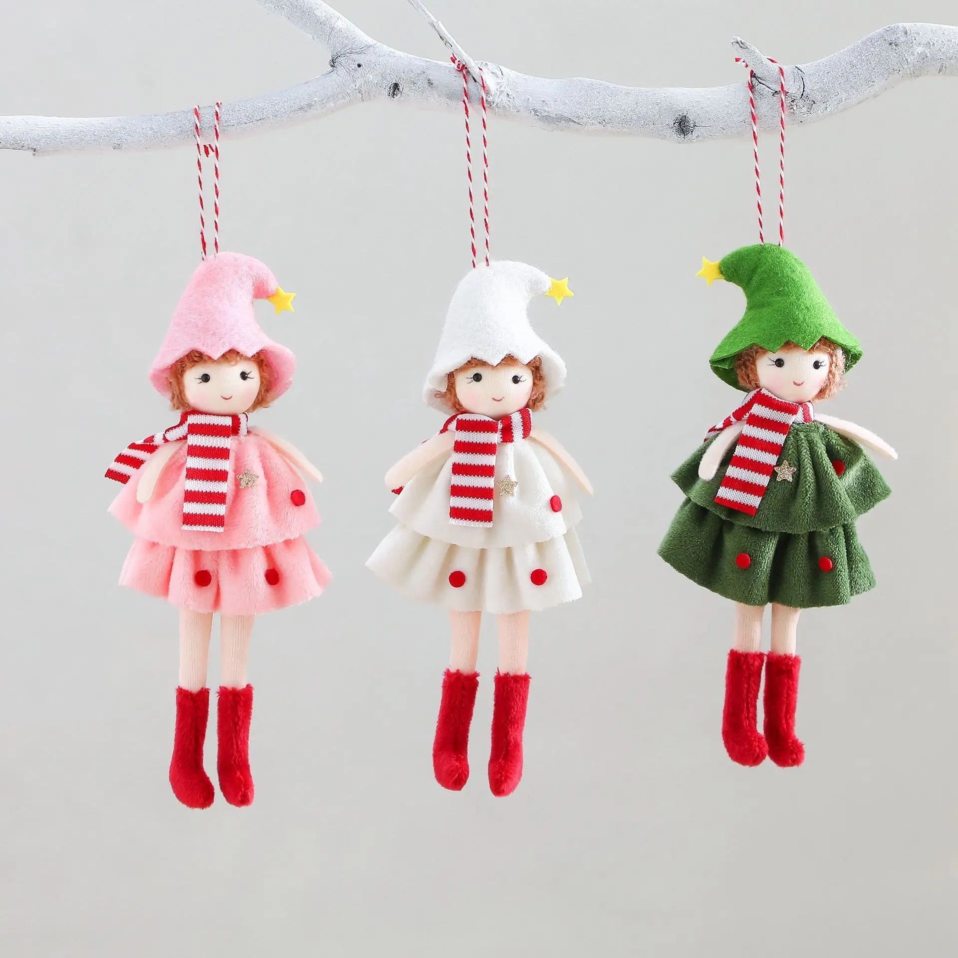 

1Pcs New Cute Cake Skirt Girl Doll Angel Pendant Christmas Tree Pendant Accessories Christmas Supplies Gifts For Kids