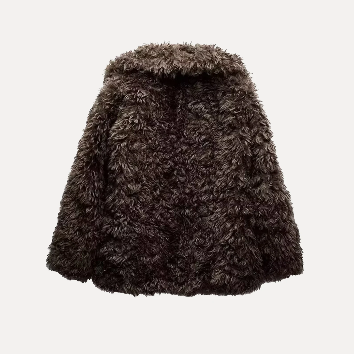 معطف قصير من زاداتا بتأثير فرو صناعي عصري، جاكيت نسائي بتصميم شبابي، مقاس قياسي، خريف 2025، صنع في الصين