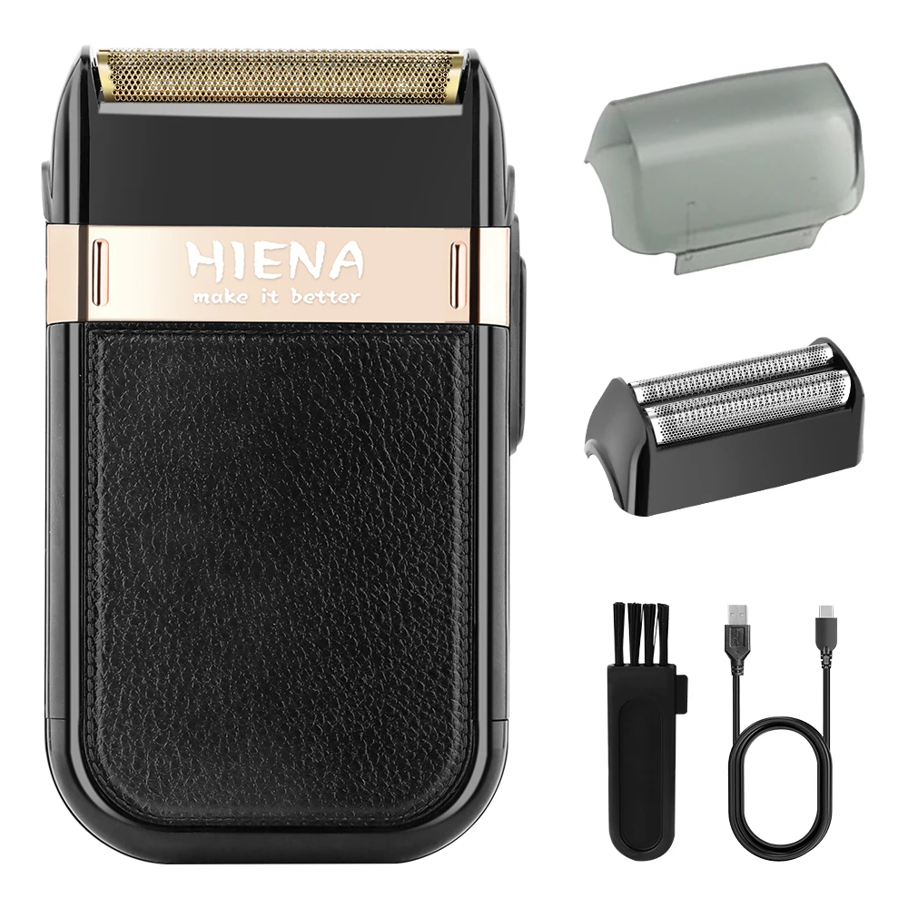

HIENA Men's Reciprocating Electric Shaver, USB Rechargeable Portable Razor with Replacement Head, Wet/Dry Beard Trimmer