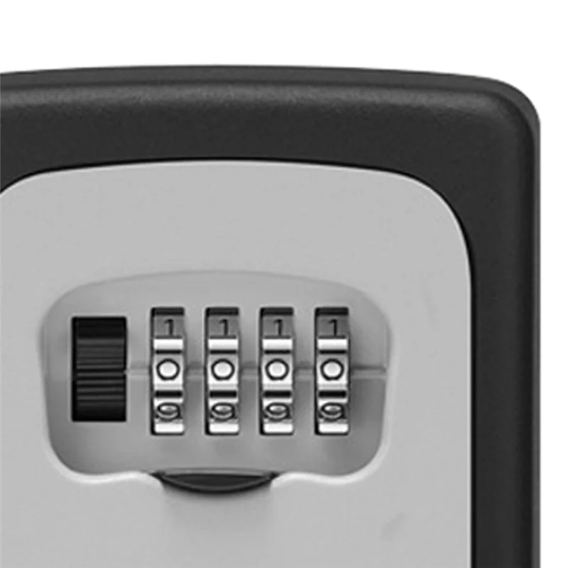 

Wall Mount Key Lock Box,4 Position Outdoor Combination Lock Box, House Keys, Key Safe Secure Storage Lock Box