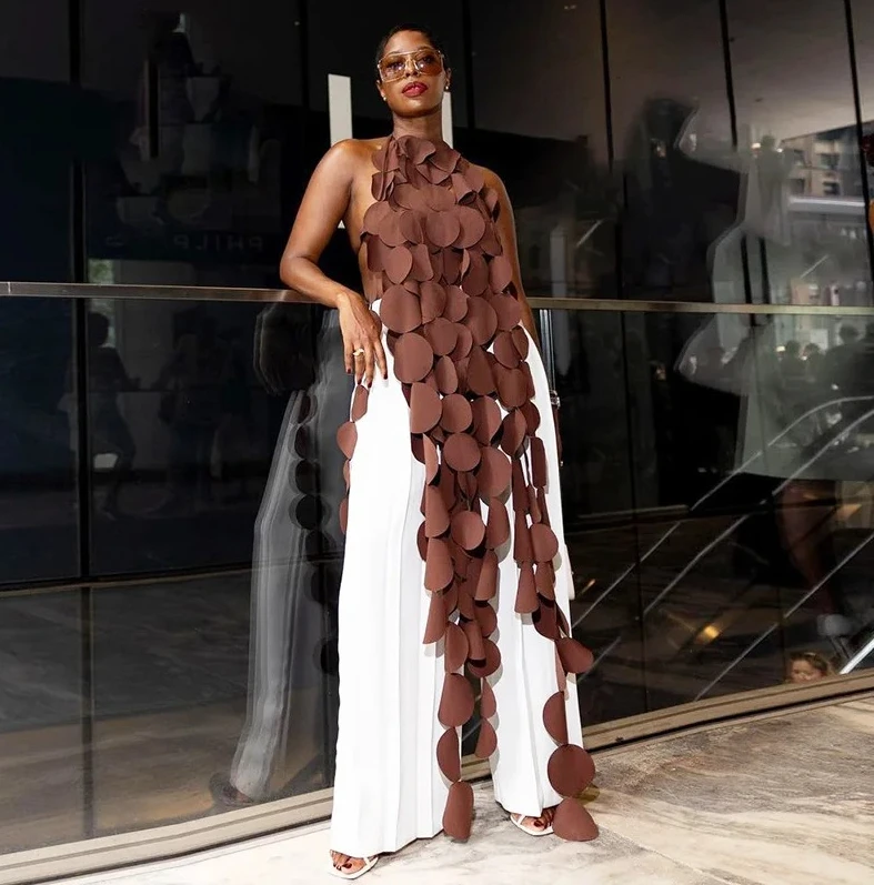 

Sexy Women Backless Hollow Out Crop Top Casual Strapless Halter Summer Streetwear Fashion Club Party Lady Tank Top