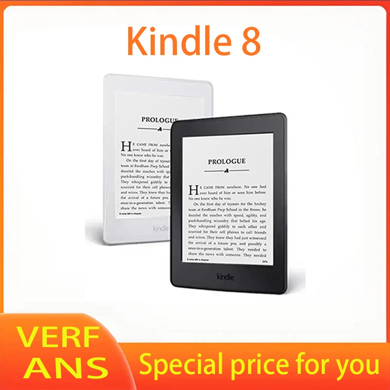 Original Kindle 8 E-Book Reader with Ink Touch Screen, Ebook Without Backlight, E-ink, Supports Multiple Languages, 6 Inch